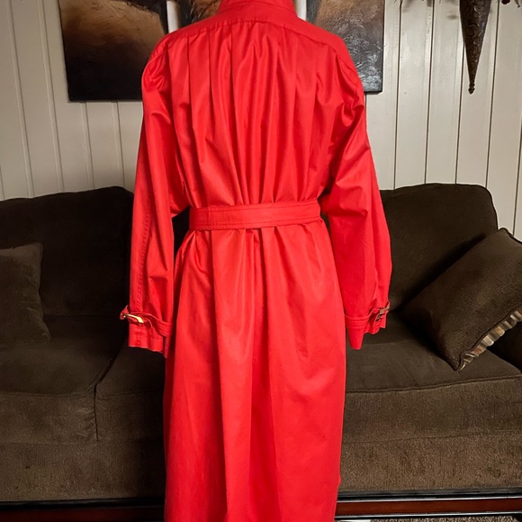 Zanobetti Firenze • Vintage • Made in Italy • Women • X-Large • Red •Trench Coat - Picture 3 of 14
